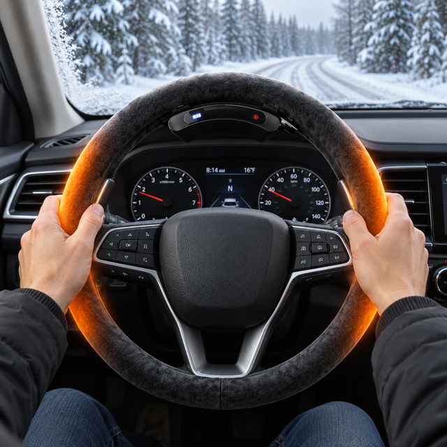 Cordless Heated Steering Wheel Cover