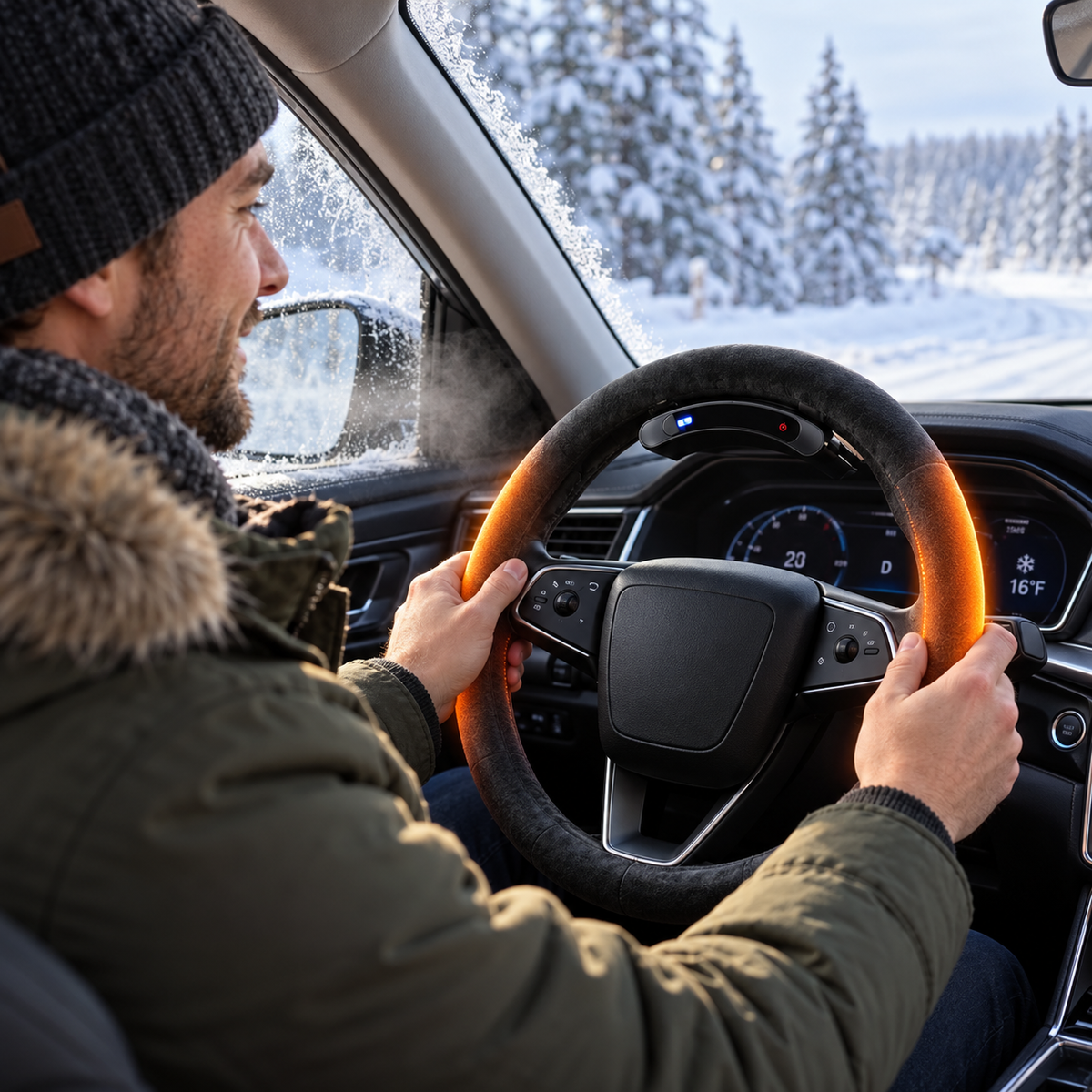 Cordless Heated Steering Wheel Cover