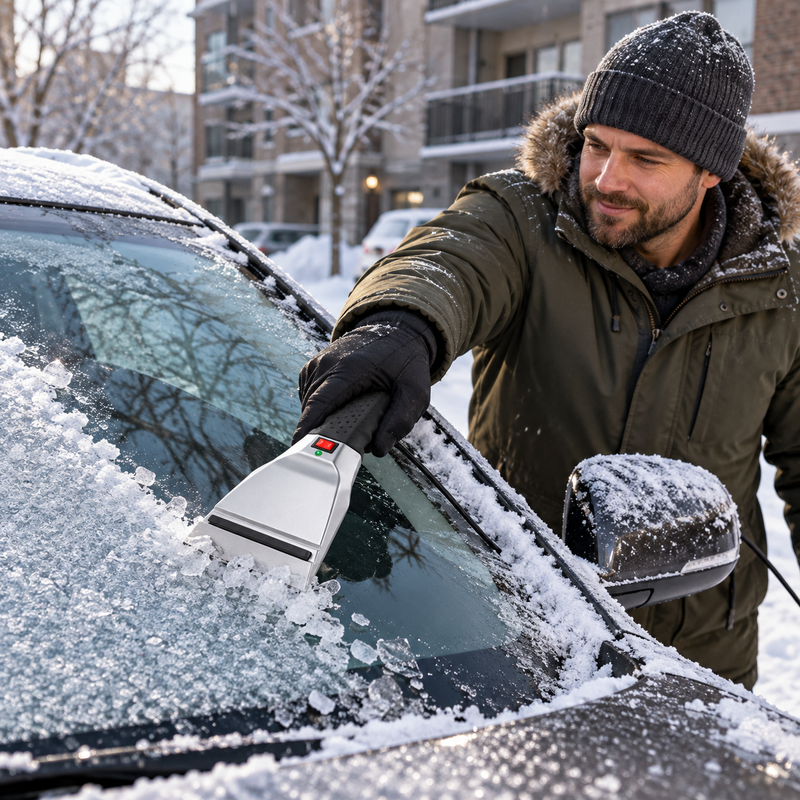 Electric Heated Windshield Ice Scraper