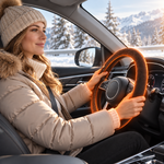 Plush Heated Steering Wheel Cover